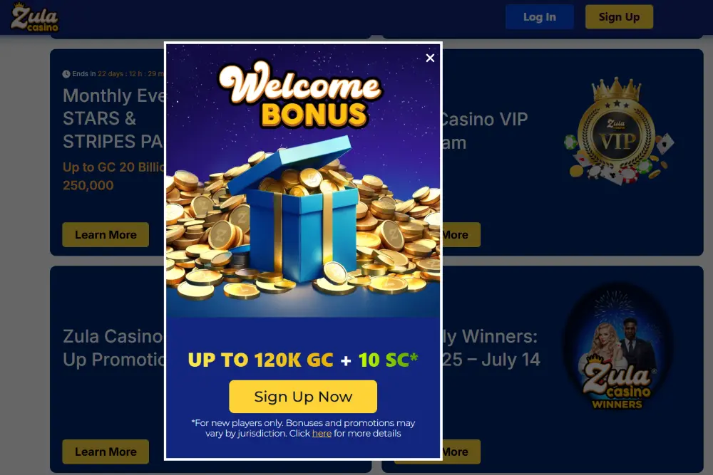 Zula casino sign up bonus Zula casino no deposit bonus for new players